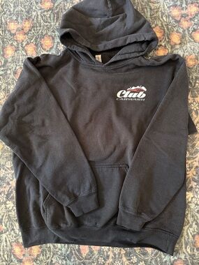 Gildan Black Hooded Sweatshirt with Small Carwash Logo